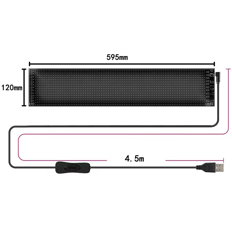 شاشة LED سيارة الحجم الكبير